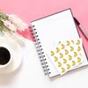 Self-Adhesive Paper Decorative Stickers for Party Decorative Presents Sealing Banana 90x90mm