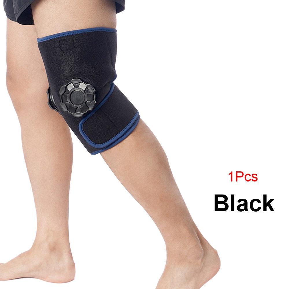 

1 шт. пакет со льдом для травмы колена, многоразовая ледяная обертывание с бандажом для холодной компрессии вокруг всего колена для мышц, мениска чёрный