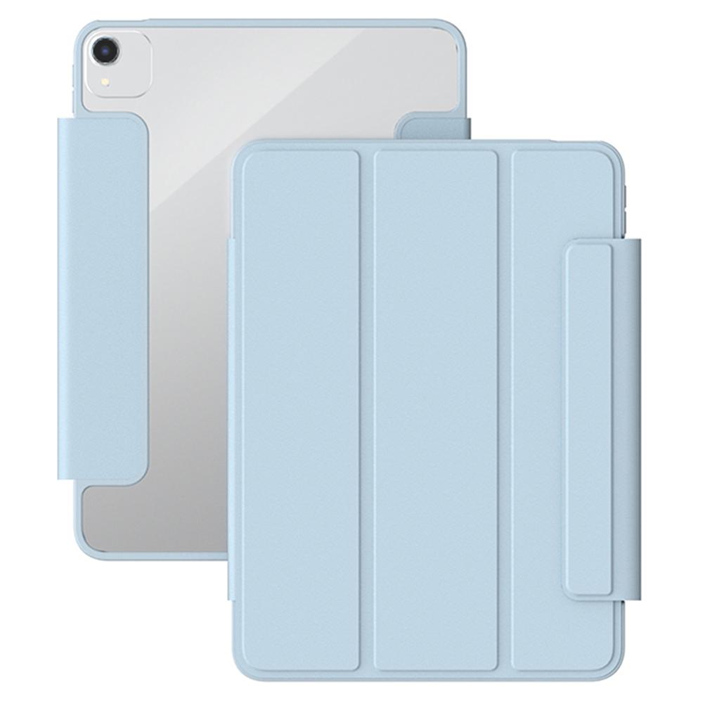 

AHASTYLE IP02 For iPad Air (2022)/(2020) Tablet Case PU Leather+TPU+Acrylic Stand Cover Sky Blue