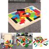 Fesselndes buntes Holz-Tetris Lernspielzeug für Kinder im Alter von 3 bis 8 Jahren