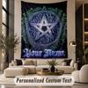 Witchcraft (77) Theme Custom Tapestry Personalized Custom Name Text Wall Hanging Tapestry Home Decor Background Cloth