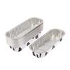 10Pcs Reusable Rectangle Aluminum Foil Tin Cup With Lids Pudding Cake Mold Air Fryer Small Baking Tray Baking Pastry Tools