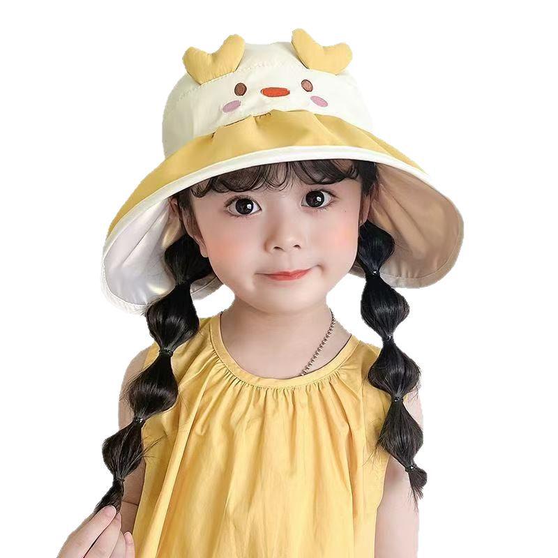 Kids' UV Protection Sun Visor Hat: Korean Style Summer Shade for Boys & Girls