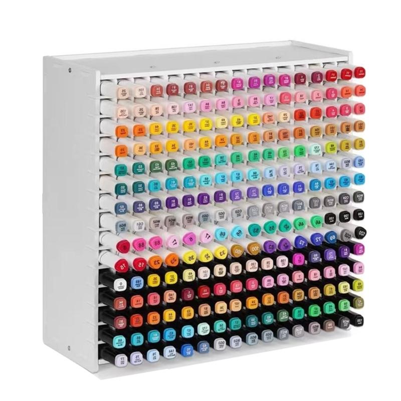 45/81 Slots Marker Storage Organizer Marker Storage Rack Tilted Marker Storage Holders Art Supplies for Student