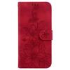 For Samsung Galaxy S24 Ultra Case Flower Imprint Leather Anti-drop Mobile Phone Cover