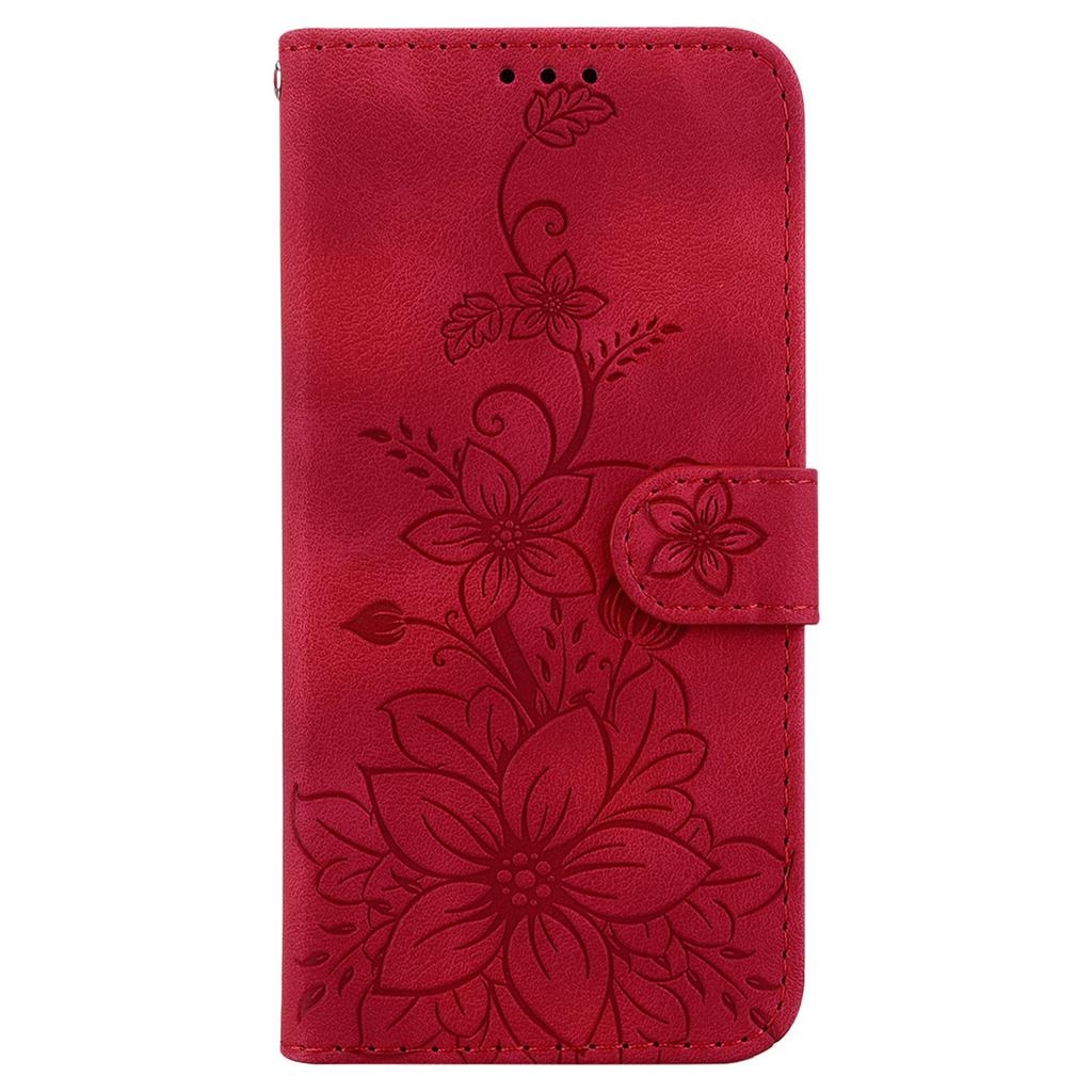 For Samsung Galaxy S24 Ultra Case Flower Imprint Leather Anti-drop Mobile Phone Cover