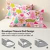 3pcs/set Christmas Reindeer Snowman Bedding Set Includes 1 Duvet Cover And 2 Pillowcases Soft And Skin-Friendly