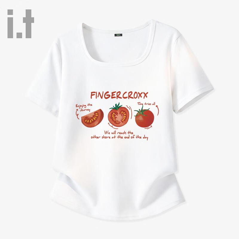 

Fingercroxx Women s Printed Square Neck Slimming T-Shirt L