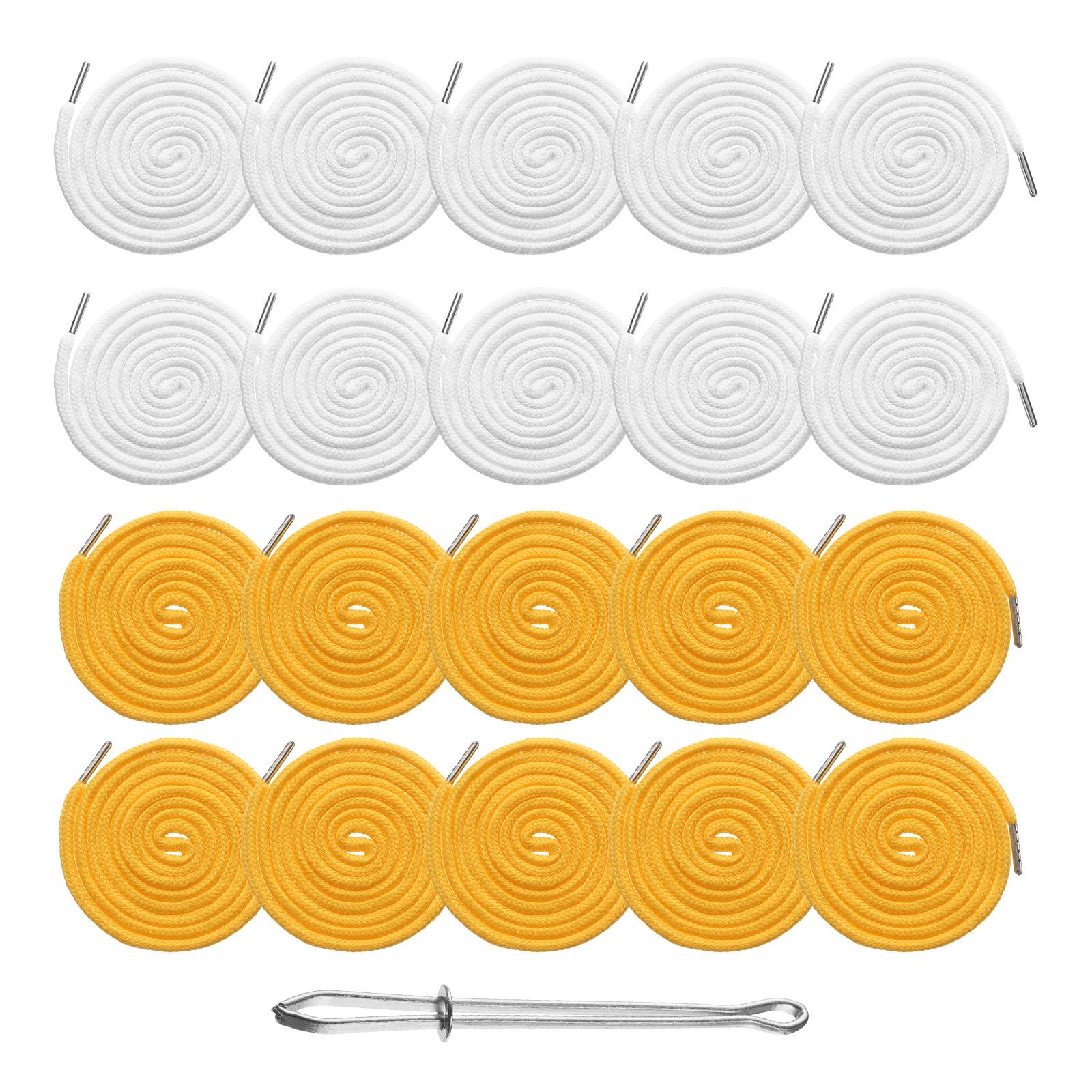 

Uxcell 20pcs Trouser Waist Drawstring for Women Men Sports Pants Drawstring Cords Belt Rope String Sweater Hat Round Rope DIY