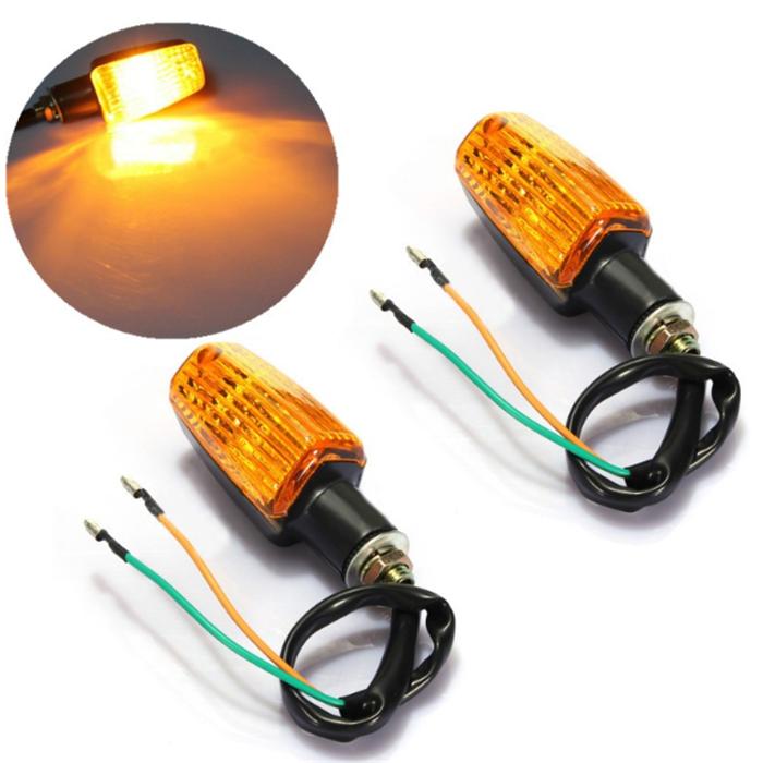 DC 12V Amber Lens Universal Motorcycle Plastic Turn Signal Indicator Light янтарь