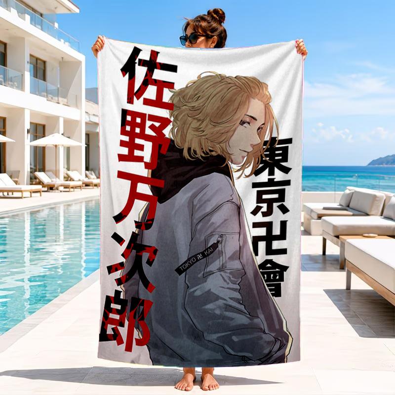 Tokyo Anime Beach Towel, Microfiber Beach Towel, Perfect For Pool, Beach, Travel, Home Decor Beach Party Fan Gifts