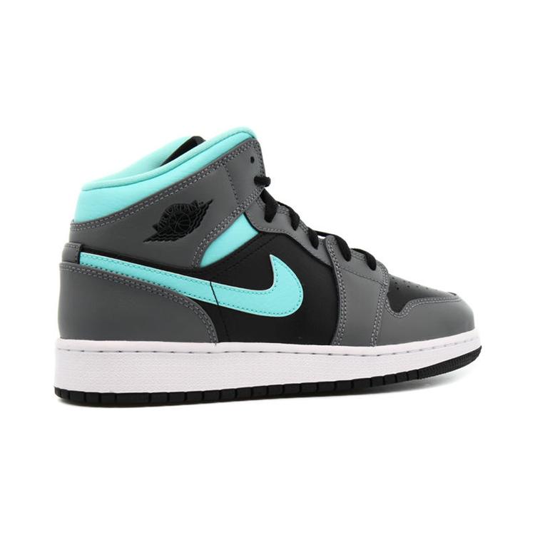 Jordan 1 Mid GS Grey Aqua 554725-063