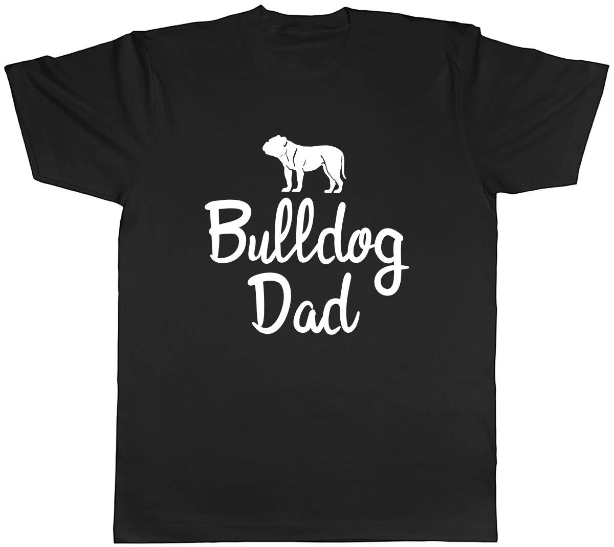 Bulldog Dad Mens Unisex T-Shirt Tee L