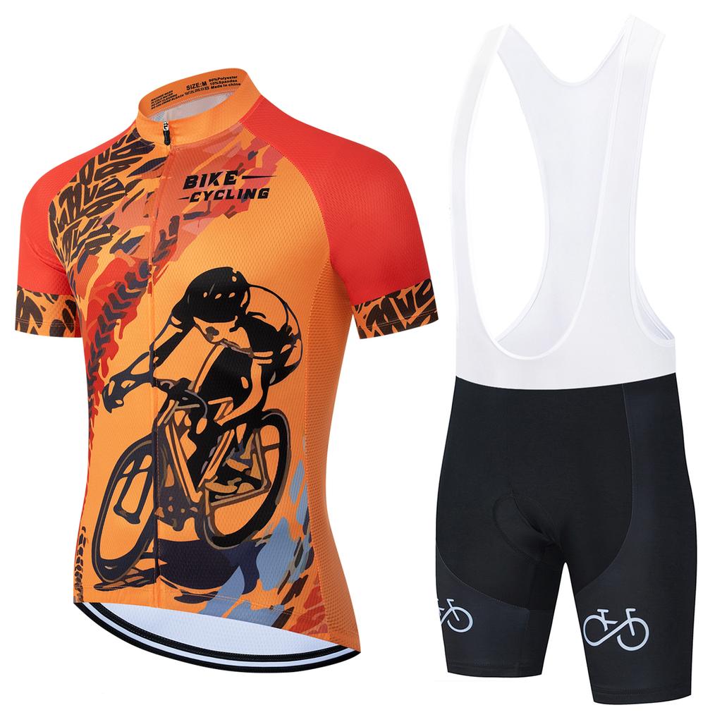 2026 New Men Summer Short Sleeve Set Breathable Racing Sport MTB Bicycle Clothes Outdoor Bike Uniform  2026 Breathable Cycling Suit Set