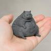 Adorno de Gato Duradero Figurina Gordita Impresa en 3D, Estatua Moderna Sentada para Modelo Decorativo Decoración de Escritorio, Adorno Coleccionable con Forma de Animal, Regalo para Amantes