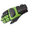 Komine Motorcycle Gloves Dial Fit Sport Leather Lime 2XL GK-254 Gloves, Green,
