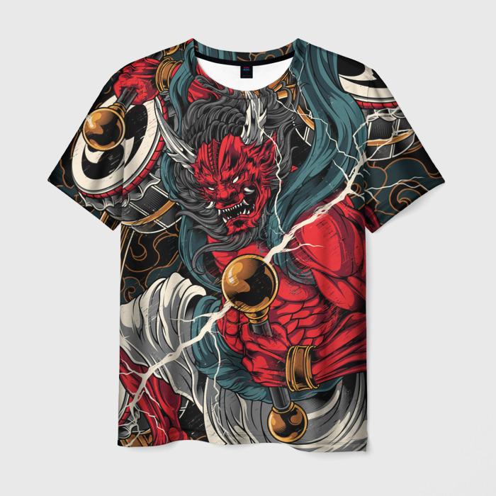 Newest Demon Samurai Mask Sakura 3D Print T shirts For Men/Women Crew Neck Short sleeve Top Fashion Oversized Punk Style T shirt