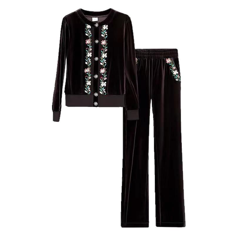 Dam Vår & Höst Mode Lös Slimmande Tvådelad Set - Ny Temperamentdesign