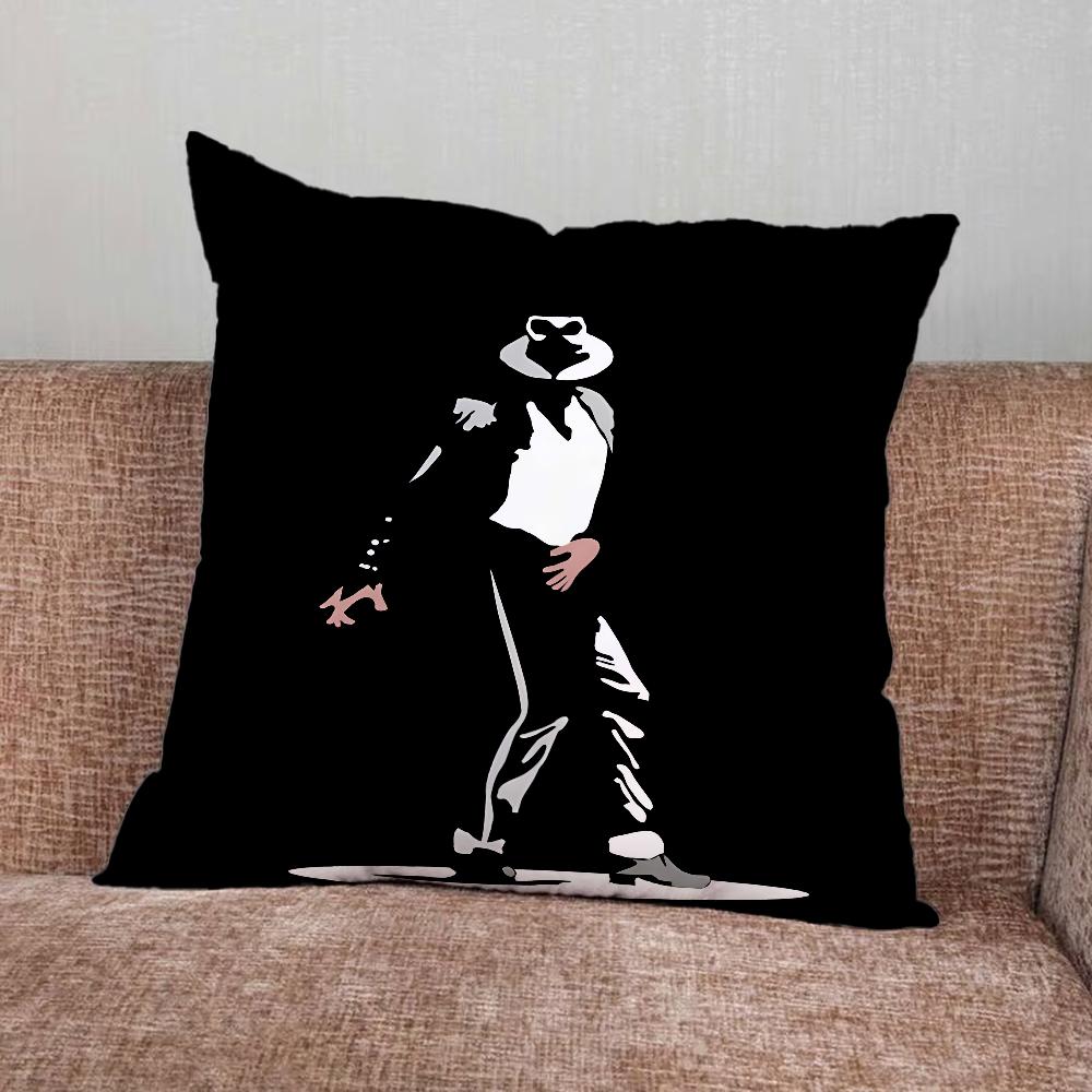 Singer M-Michael Jackson Pillow Case For Home Bedroom Car Office Decoration Living Room Sofa Cushion Cover Suitable