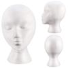 Foam Mannequin Head Reusable Head Model Mannequin Head Wig Holder Cap Display Stand