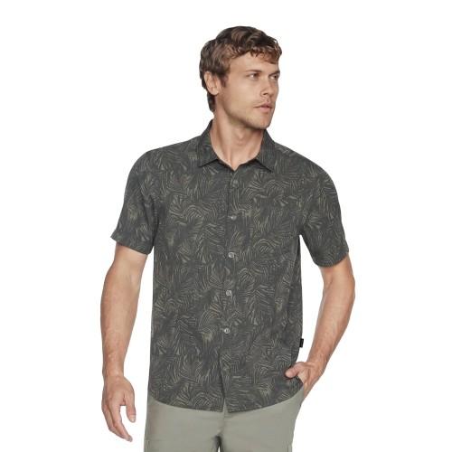 Skechers Men's Go Walk Air Printed Short-Sleeved Shirt