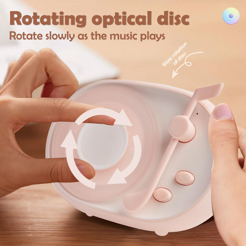Kids Night Light With Bluetooth Speaker USB Rechargeable Dimmable Sleeping Lamp for Bedroom Decoration Gift Birthday