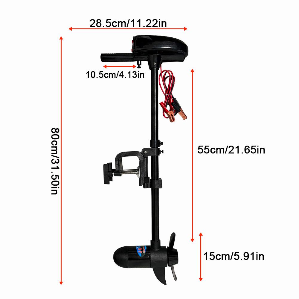 SAVAGE MARINE 18lbs Thrust 12v Electric Trolling Motor Engine for Inflatable Boat Kayak Speed Boat Accessories