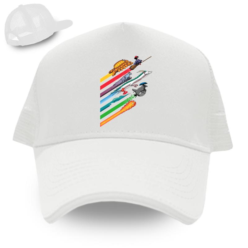 Rainbow Speed ​​Race Totoro Sköldpadda Spel Basebollkeps STUDIO GHIBLI Miyazaki Anime Unisex Damkepsar Mode Hiphop Hatt