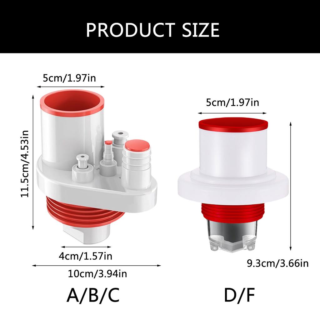 Multipurpose Kitchen Sink Odor Proof Tool Sturdy PVC Materials Efficient Filtration for Air and Clog Prevention