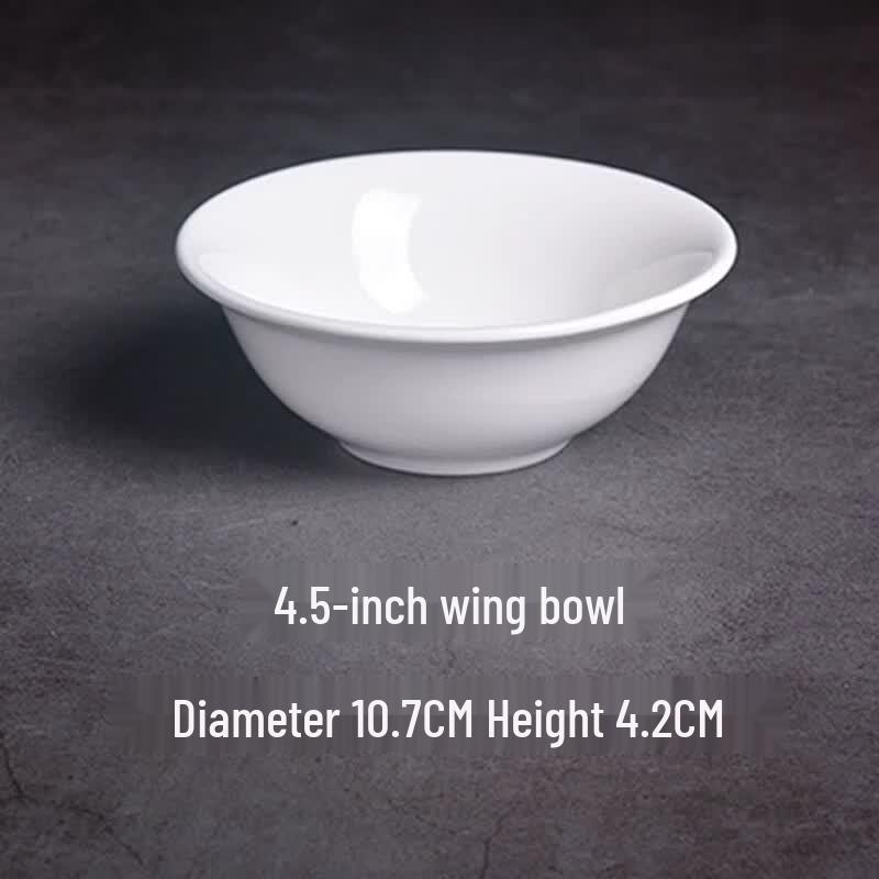 HUAIYI Pure White Ceramic Serving Bowls