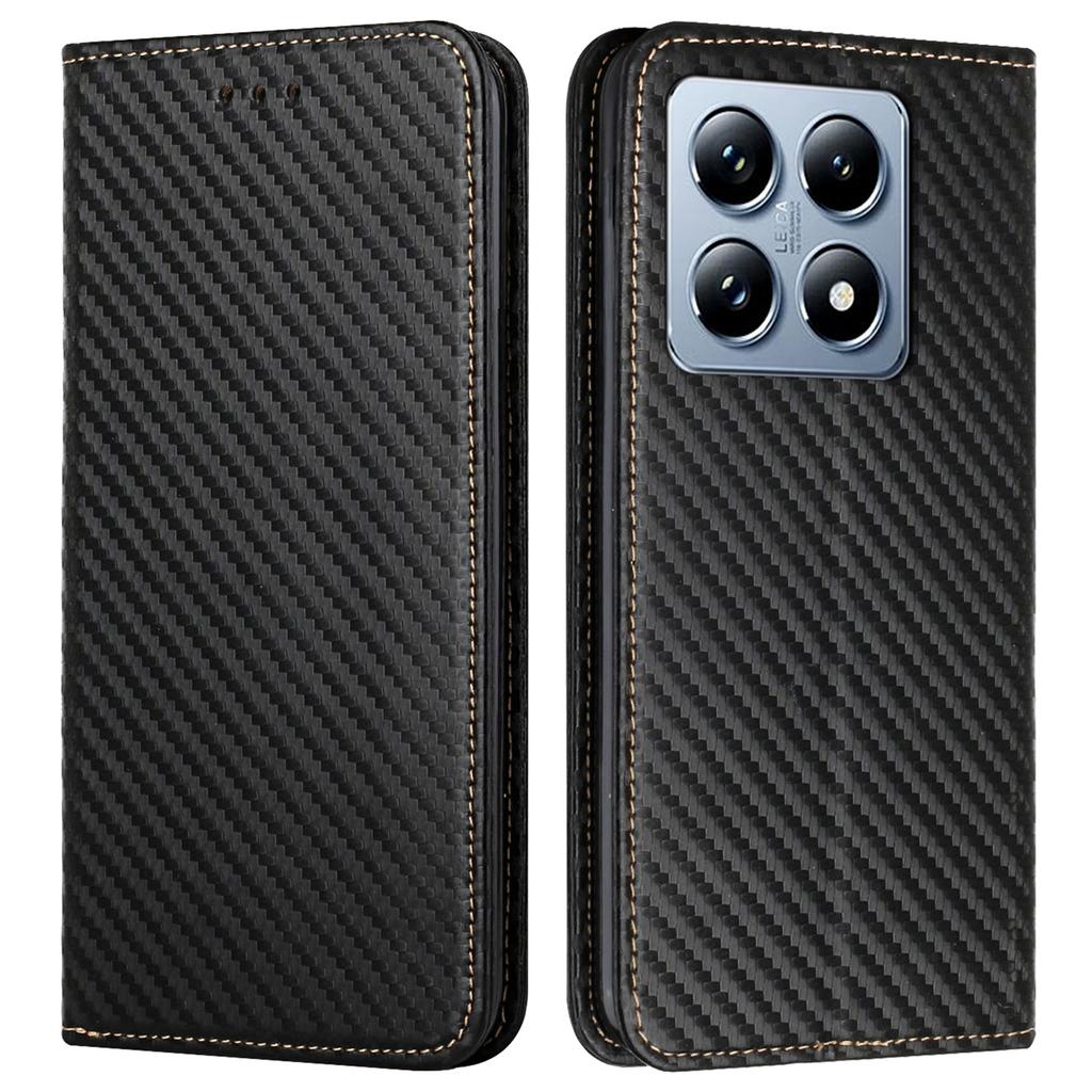 For Xiaomi 14T Pro Case Leather Flip Phone Cover Stand Strong Magnetic Closure