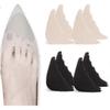 4 Pairs Toe Filler Inserts Adjustable Toe Plug Reusable Shoe Filler For Too Big Shoes For Women Men Unisex Pumps Flats Sneakers - Black + Beige