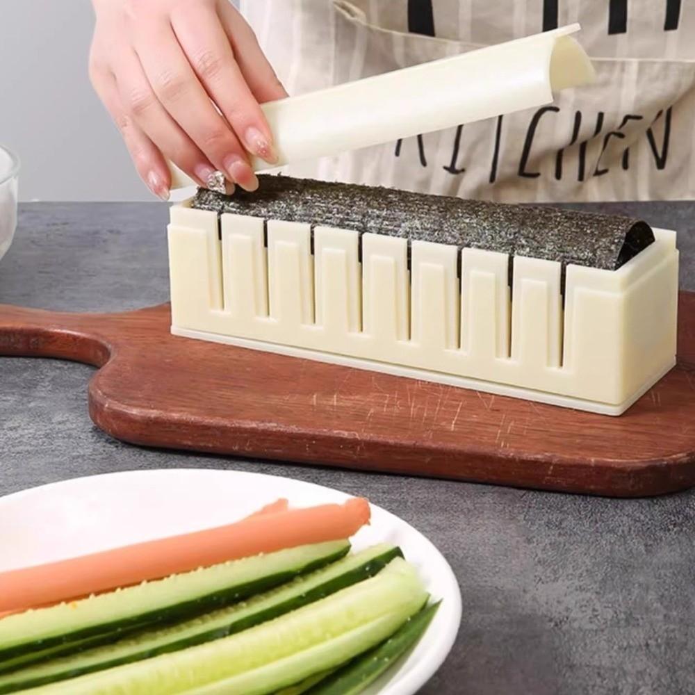 Plastic Sushi Maker Kit Round Square Heart Cake Roll Mold Kitchen Accessories