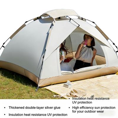 Automatic Waterproof Tent for Outdoor Camping, Picnic Shelter with Sun and Wind Protection