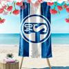 Schalke 04 logo Print Beach Towel, Large Soft Quick Dry Towel for Beach Camping Swimming