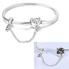 S925 Sterling Silver Bracelets 17-20CM Original Leaf Clover Butterfly Heart Bracelet Fit DIY Charms Beads Fashion Women Jewelry