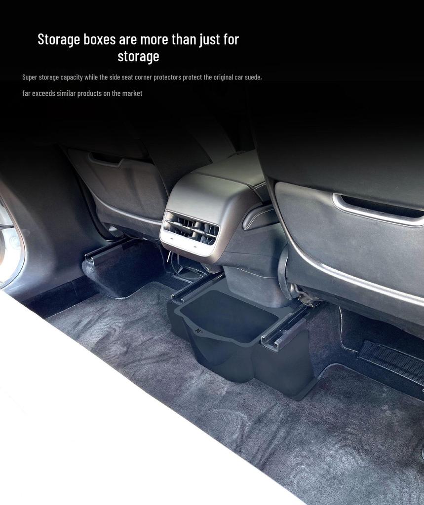 Tesla Model Y Tylny Narożnik ABS i Wielofunkcyjny Schowek