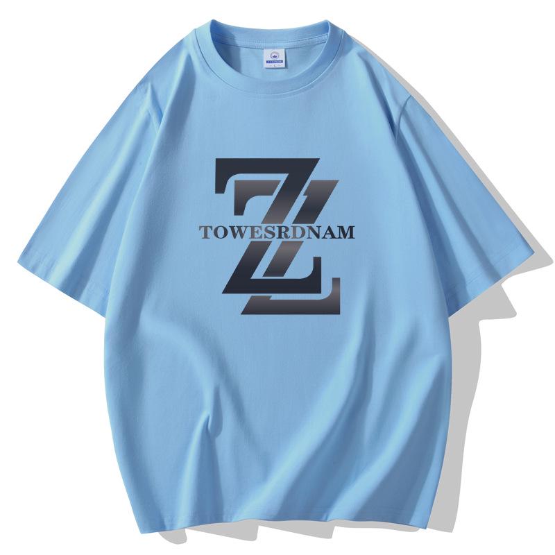 Men's 2025 Summer Trendy Pure Cotton Loose Round Neck Short Sleeve T-Shirt