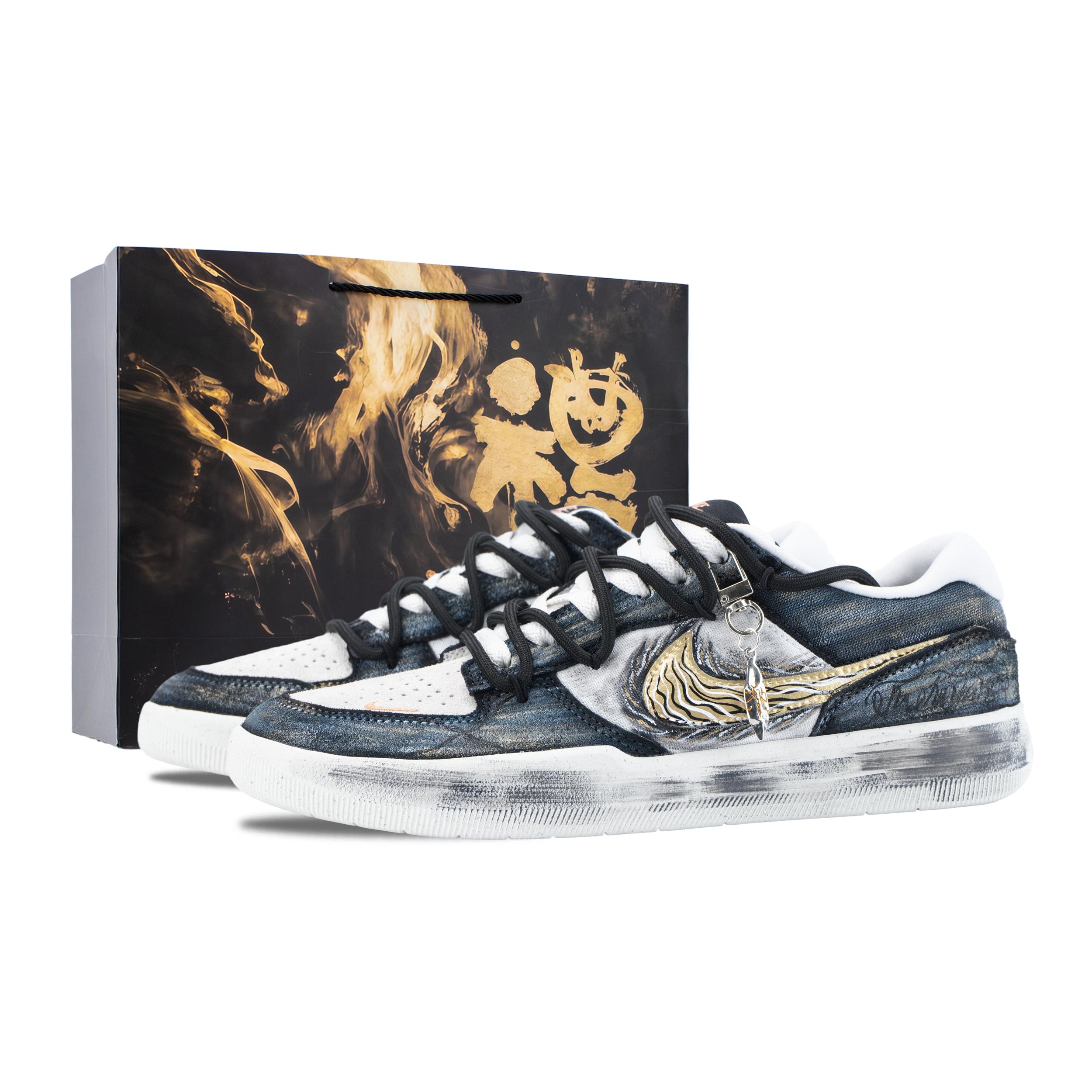 

Nike SB Force 58 Ethereal Cavity Golden Blade Abrasion Resistant Slip Resistant Low top Skateboard Shoes Men s DV5477-012(Team626-) 44