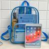 New Mini Clear Backpack Fashion Student Jelly Transparent PVC Travel Knapsack Summer Waterproof Beach Versatile Storage Rucksack