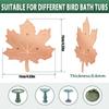 Copper Bird Bath Plate Birdbath Purification Disc with Triple-Point Support All-Season Birdbath Bowl Purifier Plate for Backyard