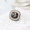 Antique Pearl Diamond Shoe Buckle Crystal Gem Shoelace Decorative Flower Rhinestones Shoelaces Decoration Shoe Charms Accessorie