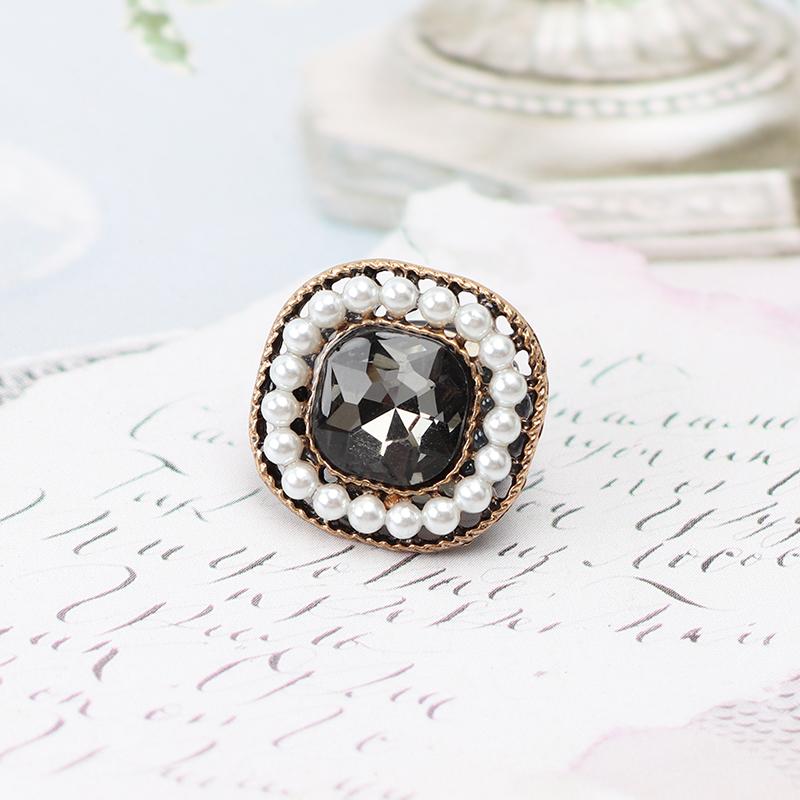 Antique Pearl Diamond Shoe Buckle Crystal Gem Shoelace Decorative Flower Rhinestones Shoelaces Decoration Shoe Charms Accessorie
