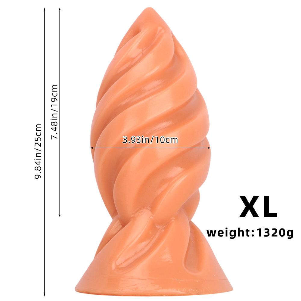 PVC Anal Plug Smooth Butt Plug Prostate Massager Adult Sex Toy for Men Women Fisting 18+