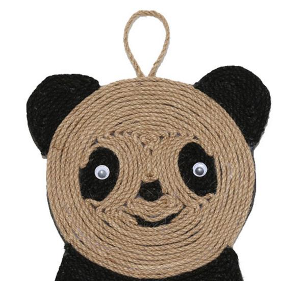 Sisal Cat Scratching Mat Cute Animal Shape Hanging Cat Scratch Mat Protect Your Furniture Vertical Cat Scratcher for Indoor Cats