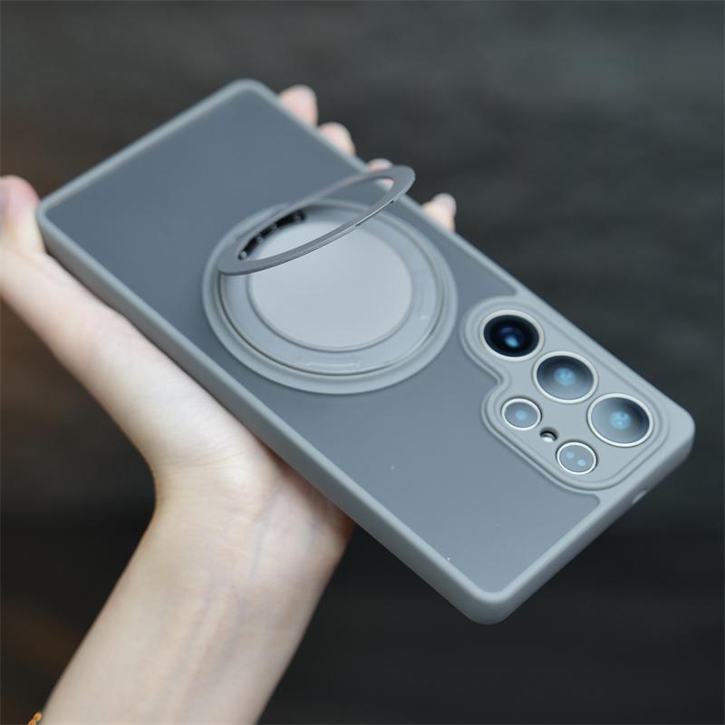 Stand Holder Magnetic Phone Case For Samsung Galaxy S26 S25 S24 S23 FE Plus Ultra A56 A36 A55 A52 A35 A34 A33 A32 A26 A24 Cover