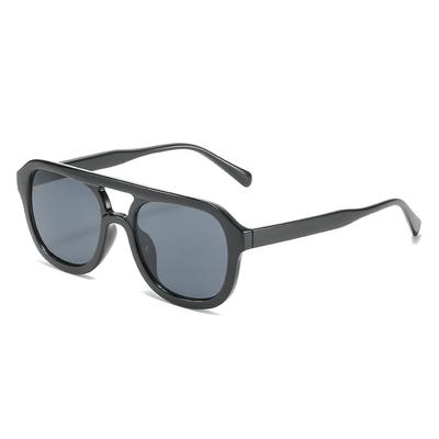 Retro Square Glasses, Antique Double-Beam Glasses, Jelly Sunglasses For Women