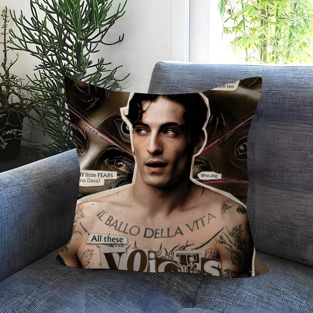 Rock Singer D-Damiano David Personalized Picture Text Home Decorative Pillows Household Gifts 45X45Cm