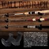 DRESS Rod Stands of Connectable Rod Wall Rod Rod Wall Perfect for Fishing Gear Wall-Mounted (Set 3) Black, Holders, Stands, Holders, Stands, Beauty,