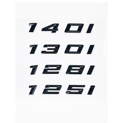 Glossy Black Alphanumeric Trunk Badge for 1 Series E81 E82 E87 E88 F20 F21 - 116i 118i 120i 125i 130i 135i